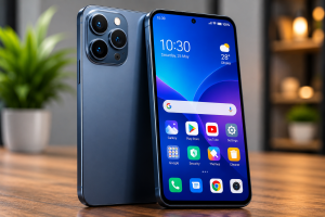 Modern smartphone showcasing advanced mobile technology and smart connectivity features