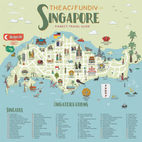 Singapore street with Marina Bay Sands